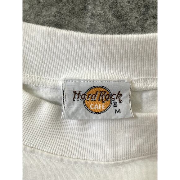 Vintage Hard Rock Cafe T-Shirt Stockholm Mens Medium white merch - Picture 3 of 8